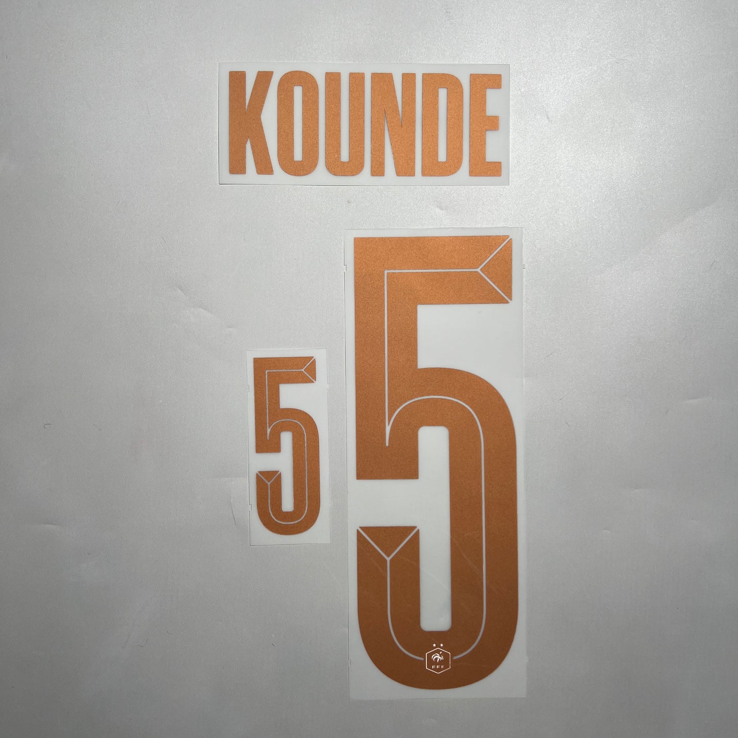 Official #5 Kounde 2026 France Home Name & Number set