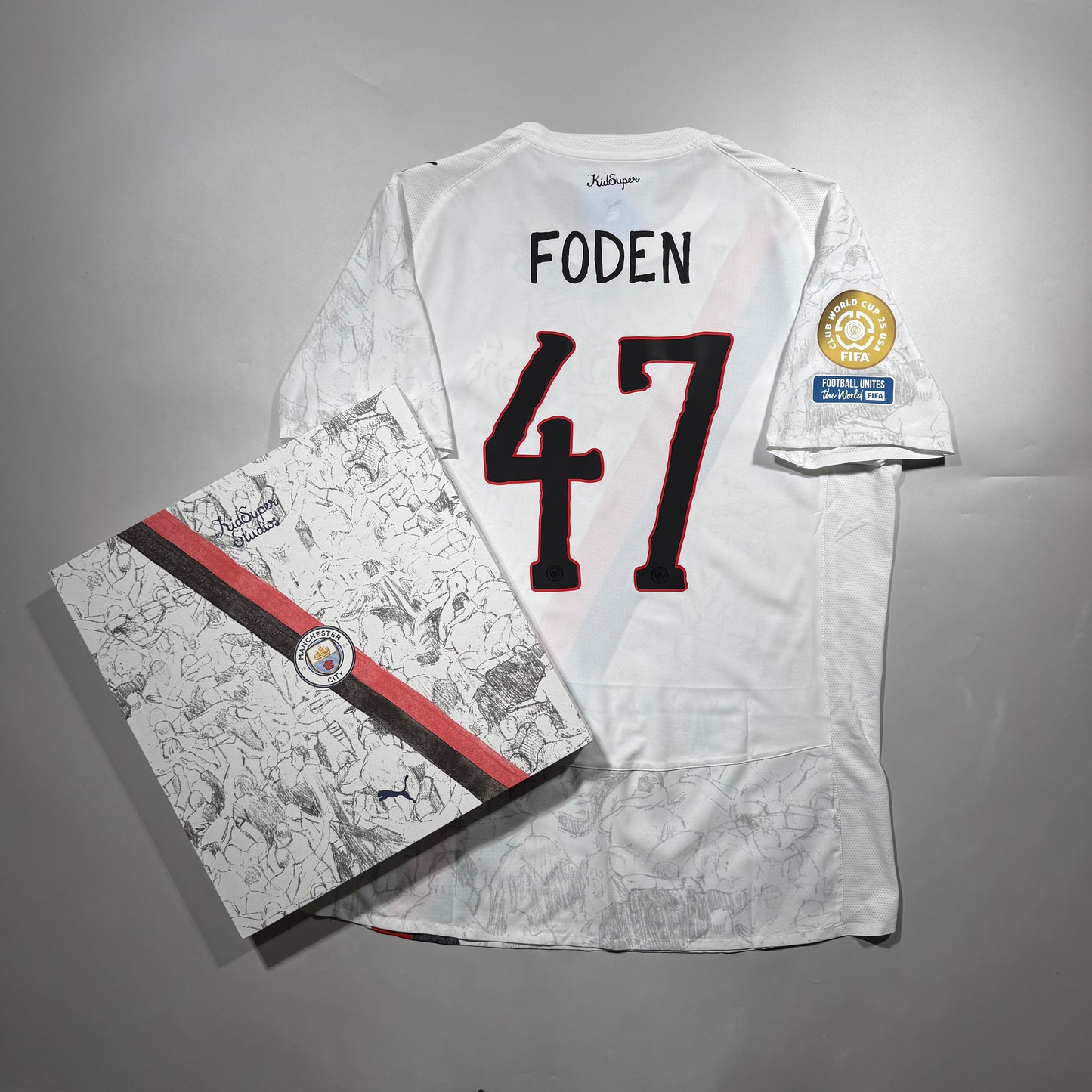 Official #47 Foden 25/26 Manchester City × KidSuper Limited Authentic Shirt FIFA Club World Cup 25 USA Official Player Patch Size 2XL