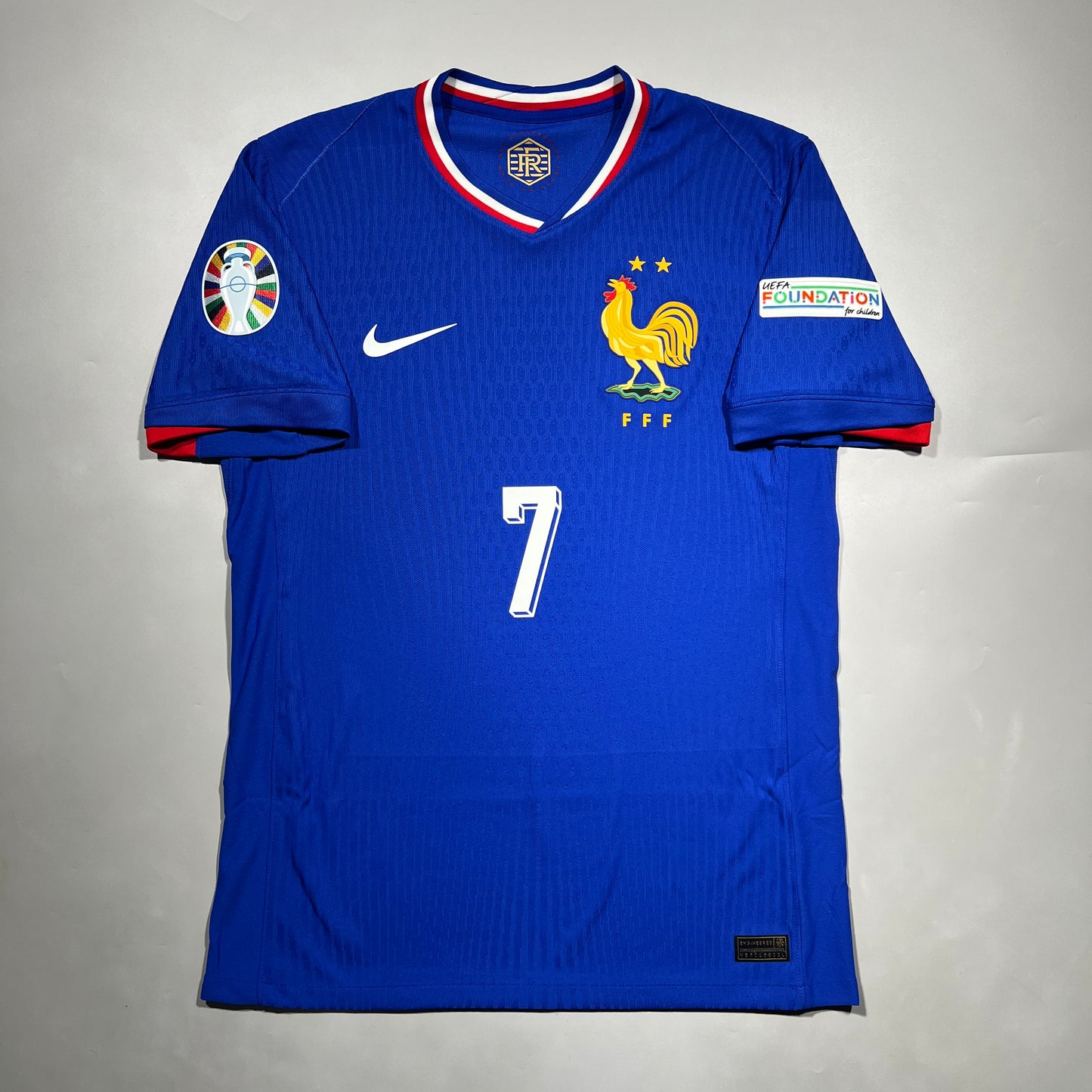 Official 2024 France Home Authentic Shirt Euro 2024 Last Dance Size M
