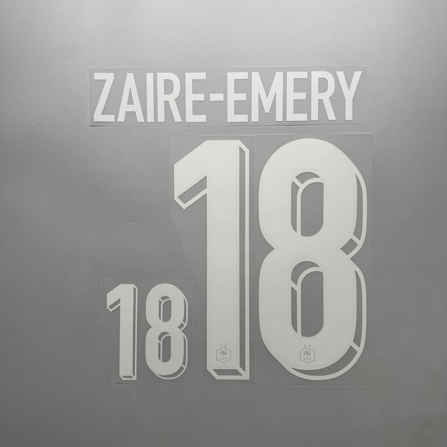 #18 Zaire-Emery 2024 France Home Name & Number set Official