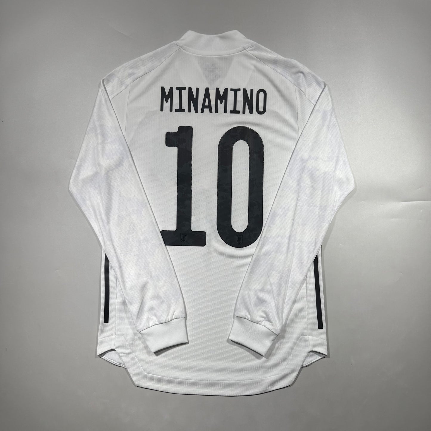 Official #10 Minamino 2020 Japan Away Authentic Shirt Long Sleeve Size S=JP:M