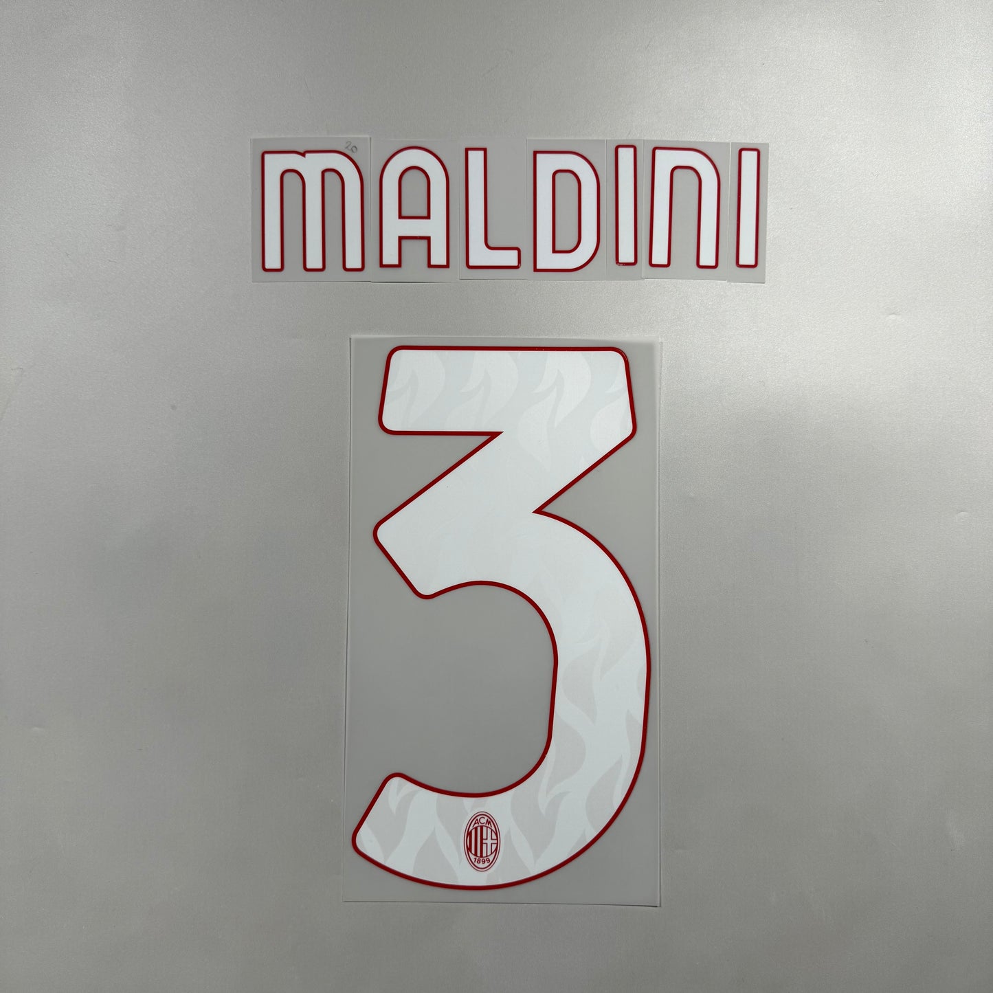 Official #3 Maldini 25/26 AC Milan Home Name and Number set