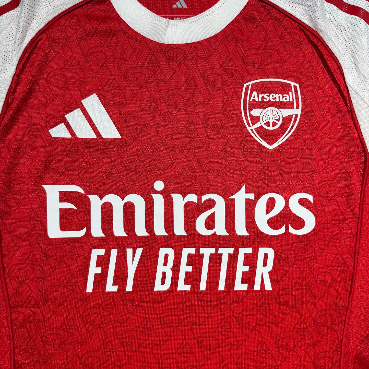 Official #56 Dowman 25/26 Arsenal Home Authentic Shirt EU Edition