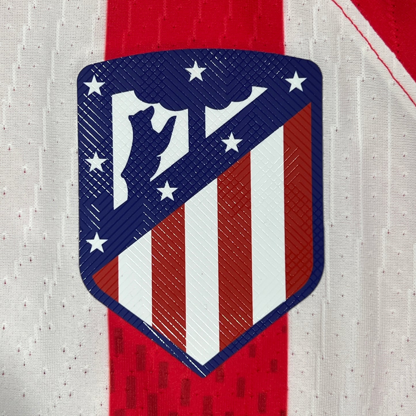 Official #7 Griezmann 23/24 Atletico Madrid Copa Del Rey Home Player Issue Long Sleeve Shirt Size M