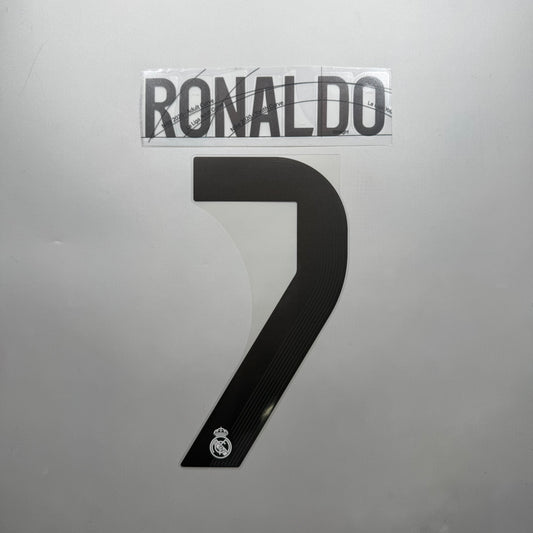 #7 Ronaldo 25/26 Real Madrid Home Name & Number set Official