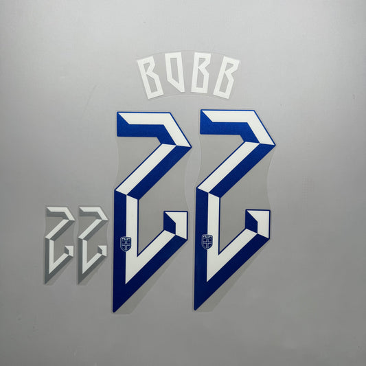 #22 Bobb 2024 Norway Home Name & Number set