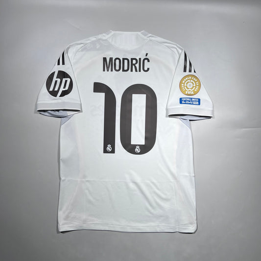 Official #10 Modric 25/26 Real Madrid Home Authentic Shirt Club World Cup 2025