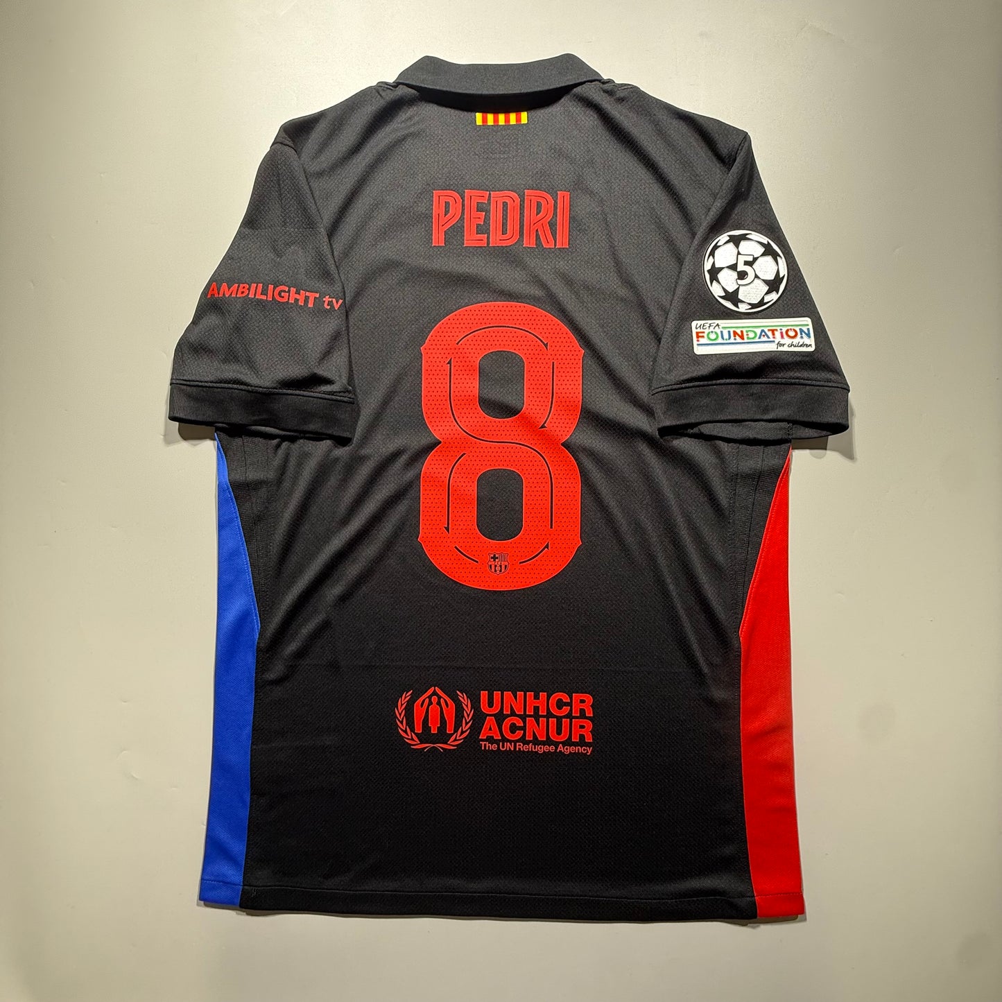 [Pre-Order] Official #8 Pedri 24/25 FC Barcelona Away Stadium Shirt UCL Nike FN8792-010