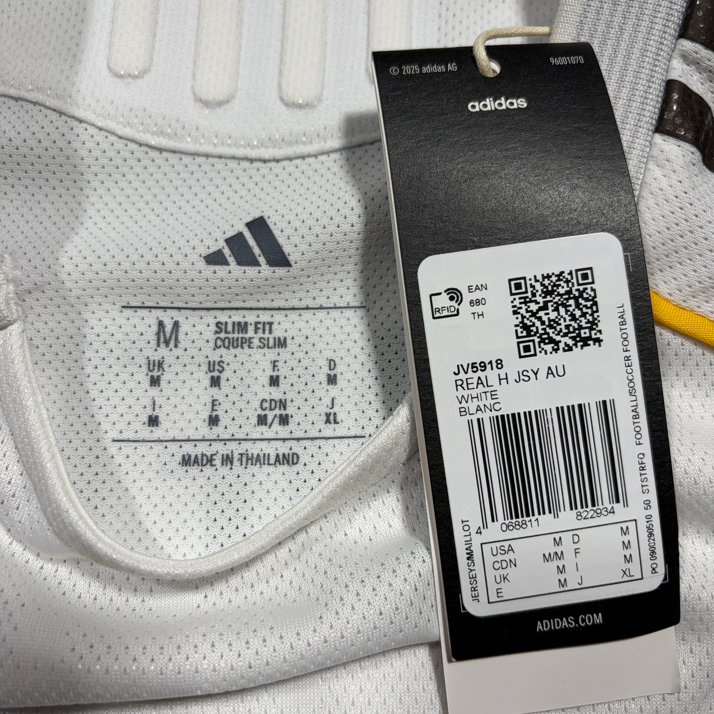 Official #8 Valverde 25/26 Real Madrid Home Authentic Shirt Size JP:XL