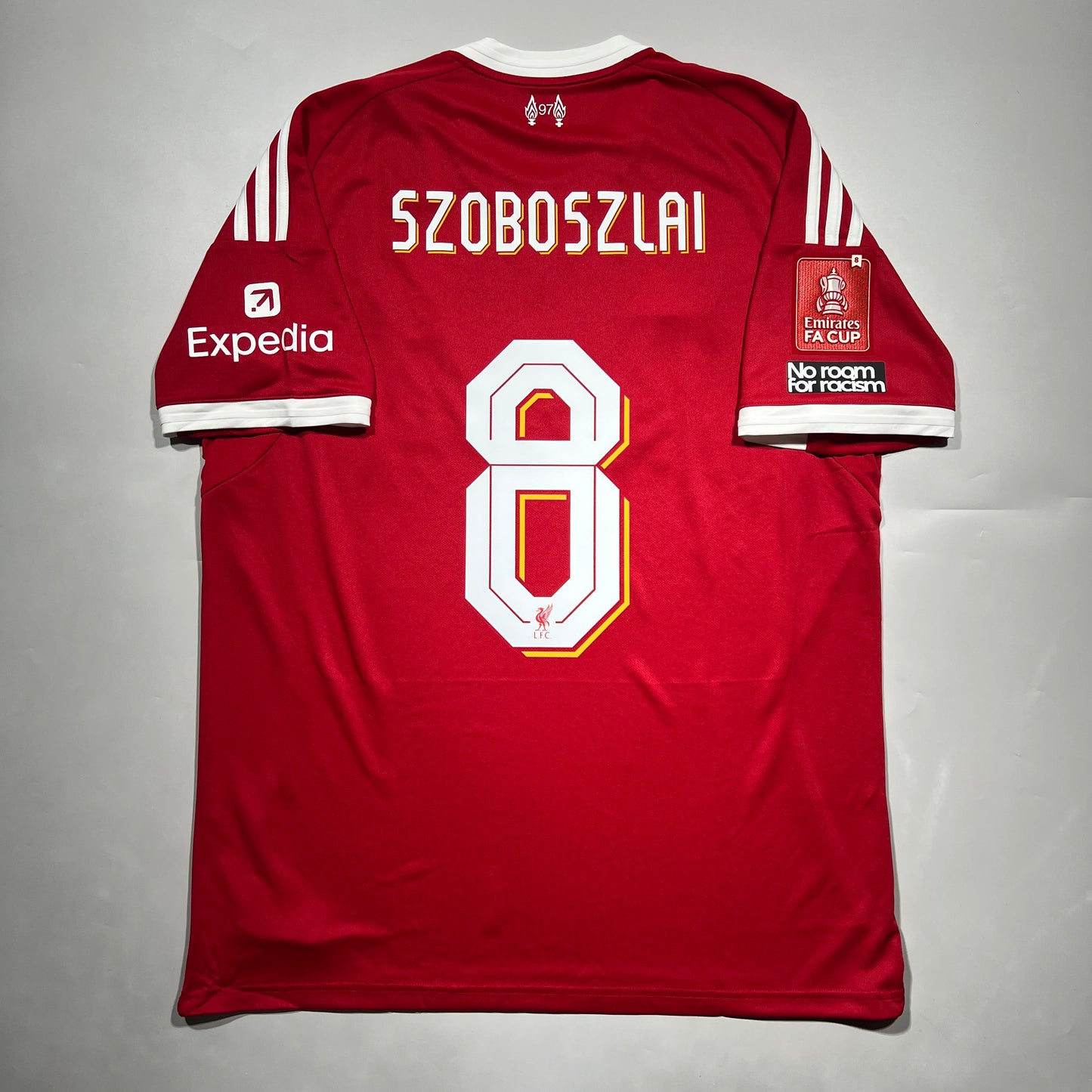 Official #8 Szoboszlai 25/26 Liverpool Home Stadium Shirt FA Cup Size L/XL(JP:3XL)