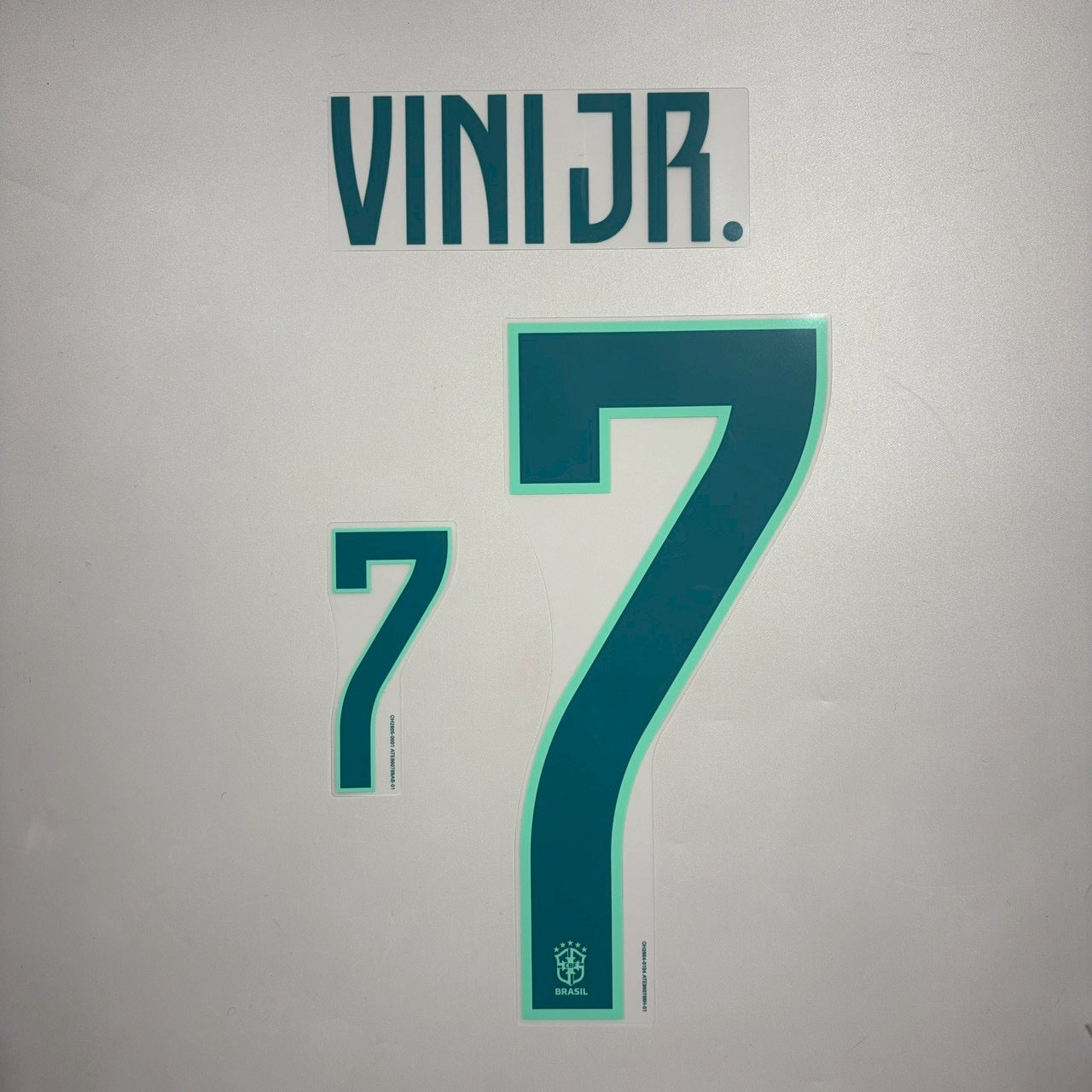 Official #7 Vini Jr. 2026 Brazil Home Name & Number set