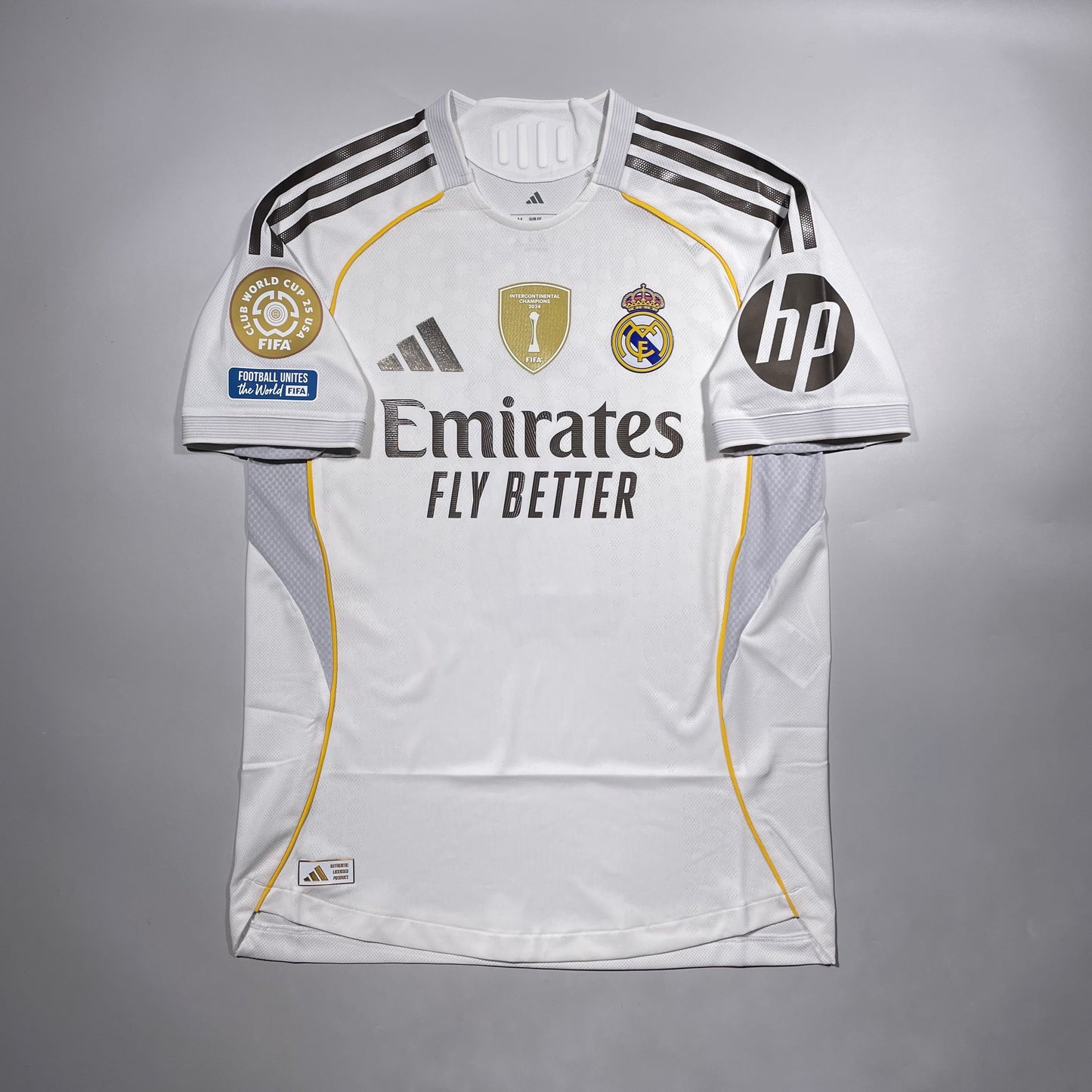 Official #9 Mbappe 25/26 Real Madrid Home Authentic Shirt FIFA Club World Cup 25 USA Official Player Patch