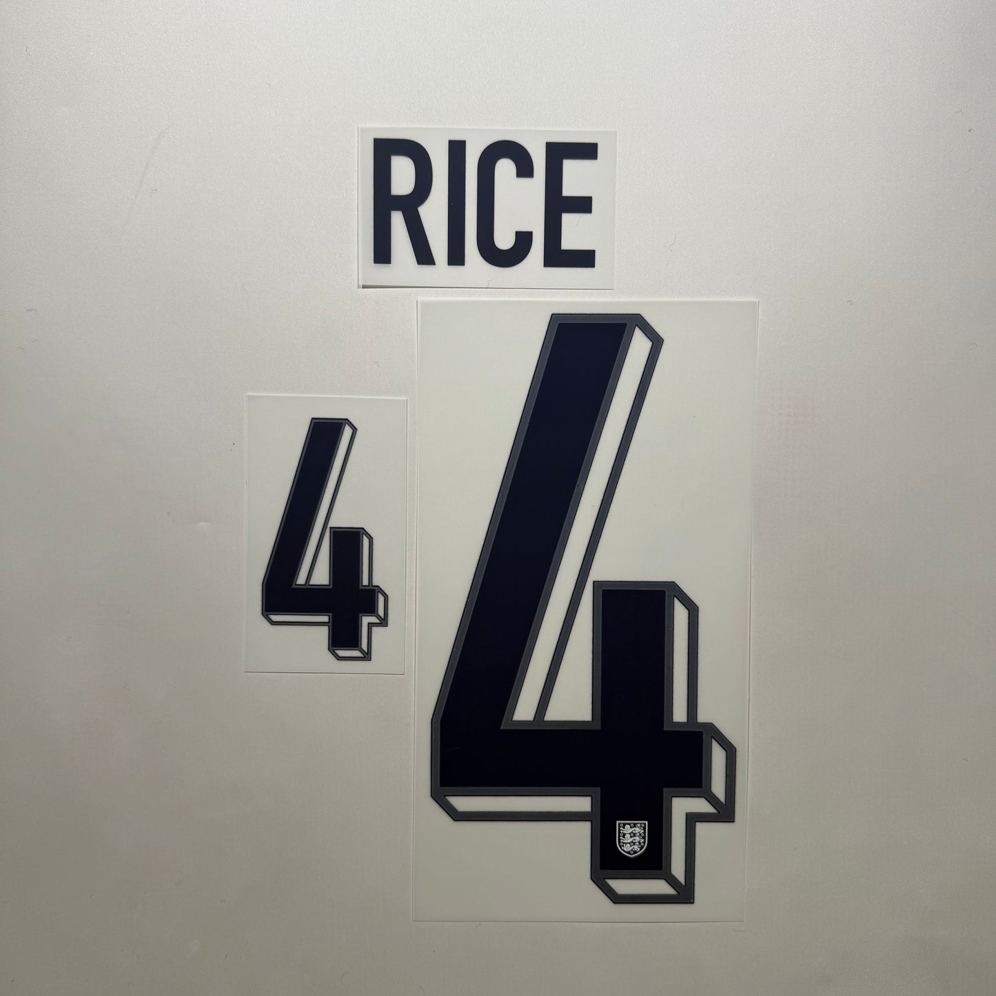 #4 Rice 2024 England Home Name & Number set
