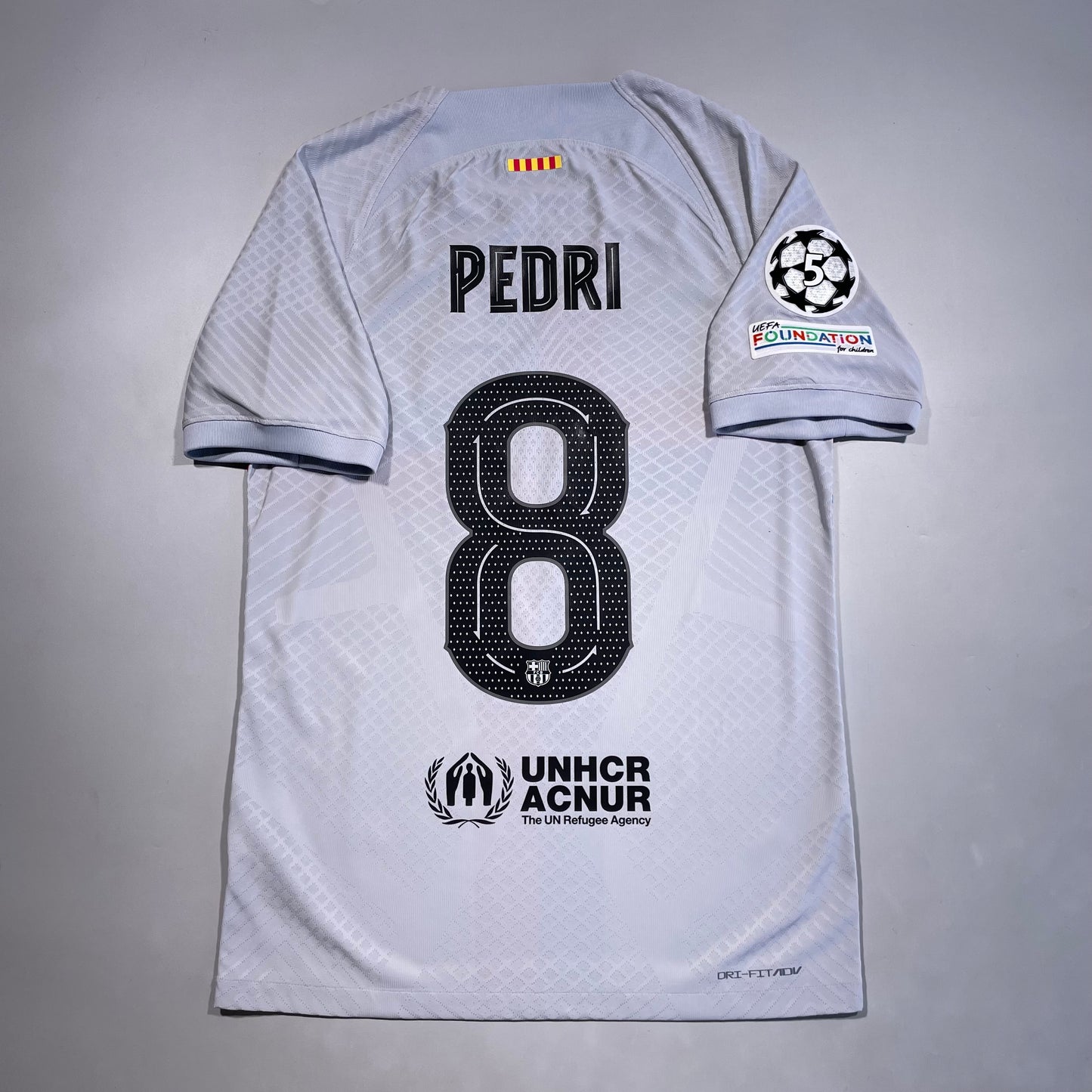 Official #8 Pedri 22-23 FC Barcelona 3rd Official Authentic size S