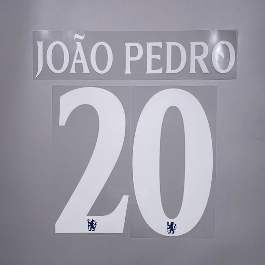 #20 Joao Pedro 25/26 Chelsea Home Club Name & Number set