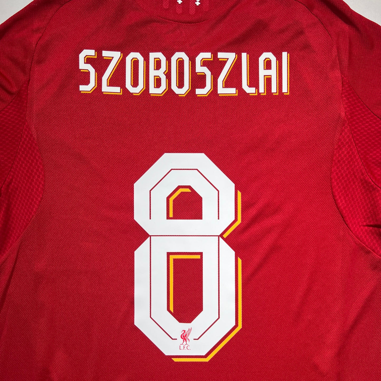 Official #8 Szoboszlai 25/26 Liverpool Home Stadium Shirt Champions League Size L(JP:2XL)