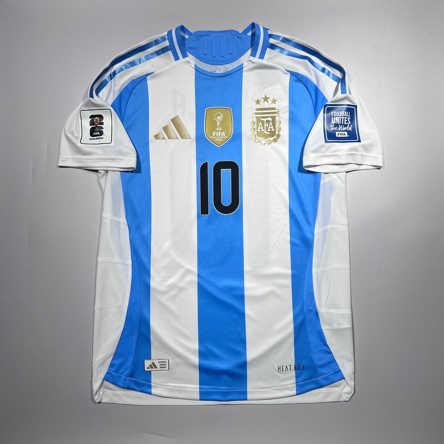 Official #10 Dybala 2024 Argentina Home Authentic Shirt FIFA World Cup 2026 Qualifiers Patch Size S/M（JP:L）