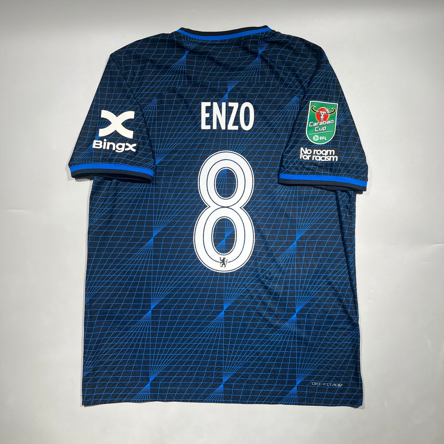 Official #8 Enzo 23/24 Chelsea Away Authentic shirt Carabao Cup Size XL