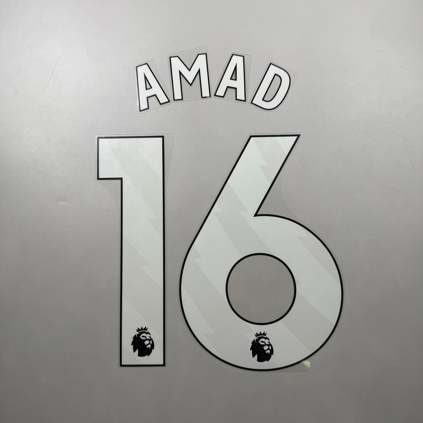 Official 25/26 Manchester United 3rd English Premier League Name and Number set