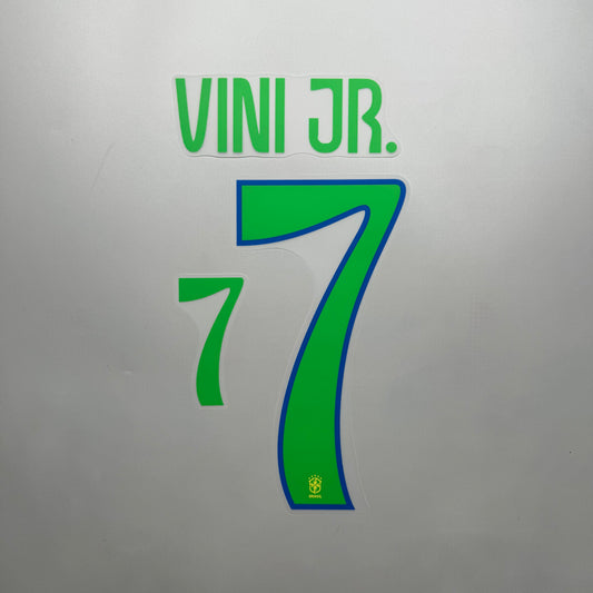 #7 Vini.Jr 2024 Brazil Home Name & Number set