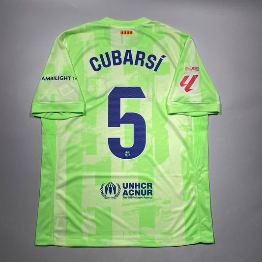 Official #5 Cubarsi 24/26 FC Barcelona 3rd Stadium Shirt