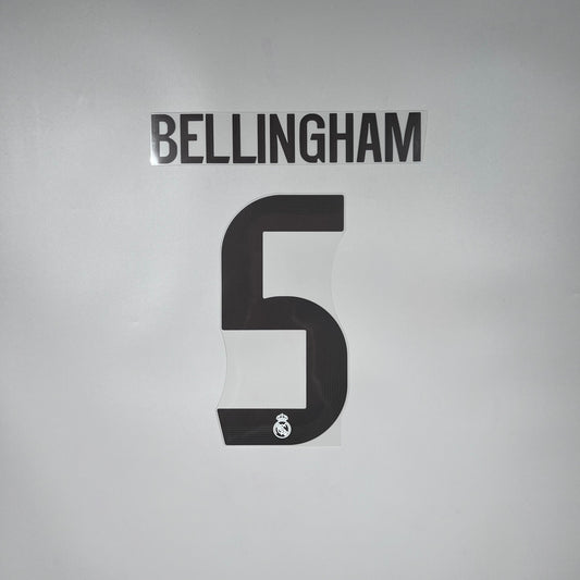 #5 Bellingham | 25-26 Real Madrid HOME Name & Number set