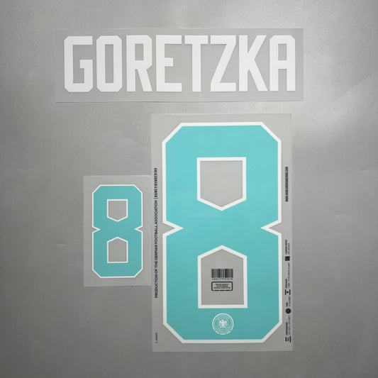 Official #8 Goretzka 2026 Germany Away Name & Number set