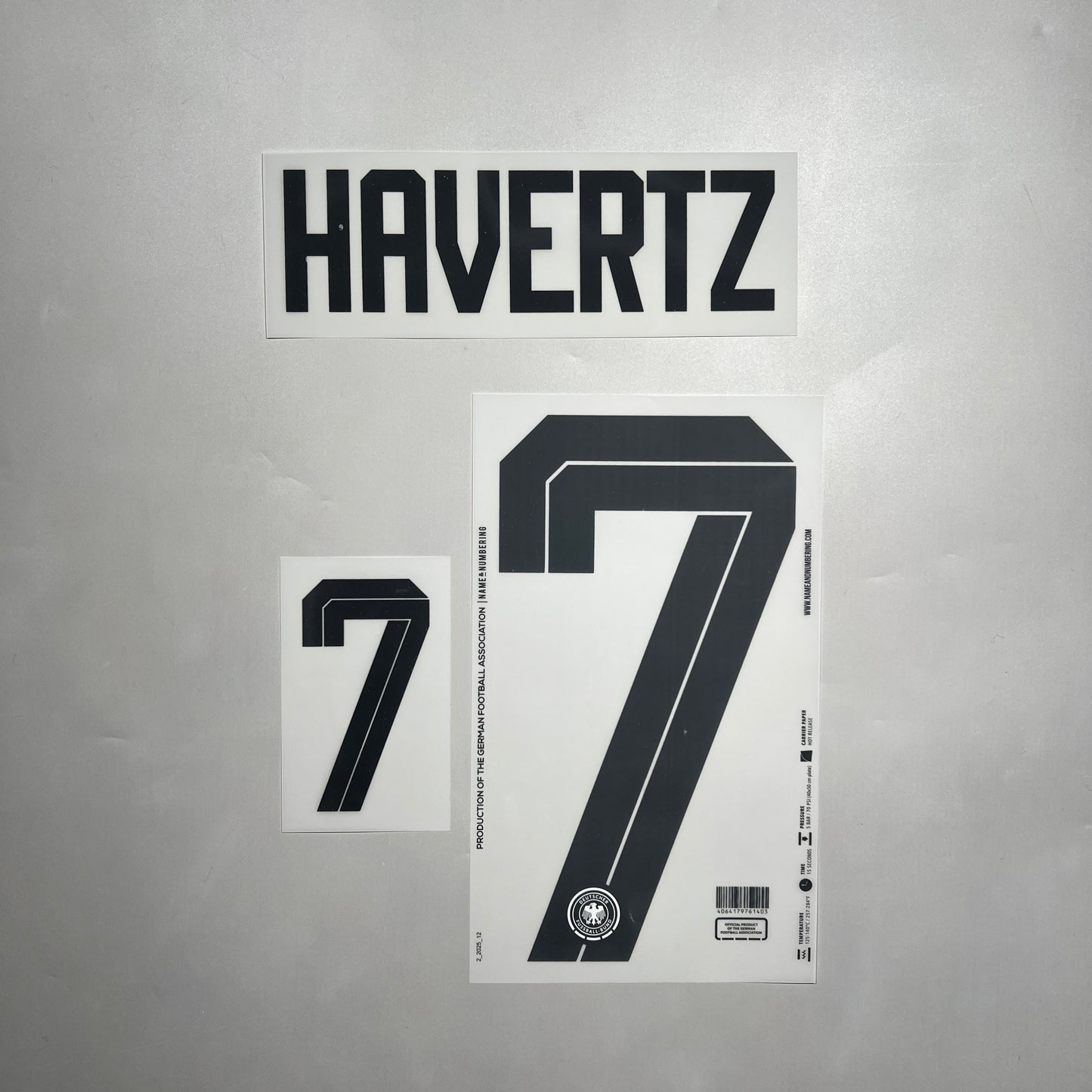 Official #7 Havertz 2026 Germany Home Name & Number set