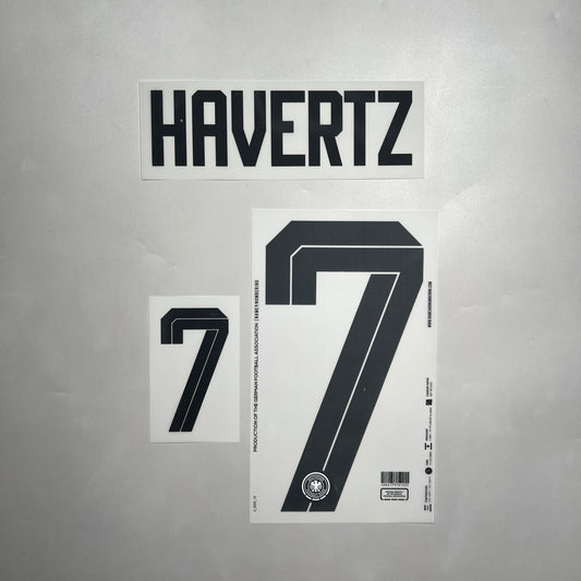Official #7 Havertz 2026 Germany Home Name & Number set