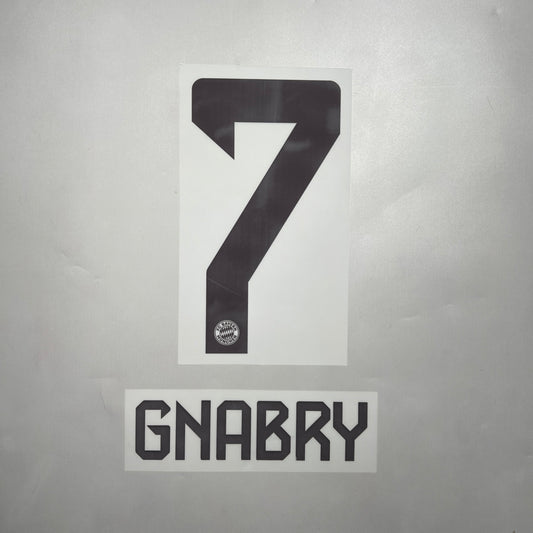 Official #7 Gnabry 2025 Bayern Munchen Home Name & Number set