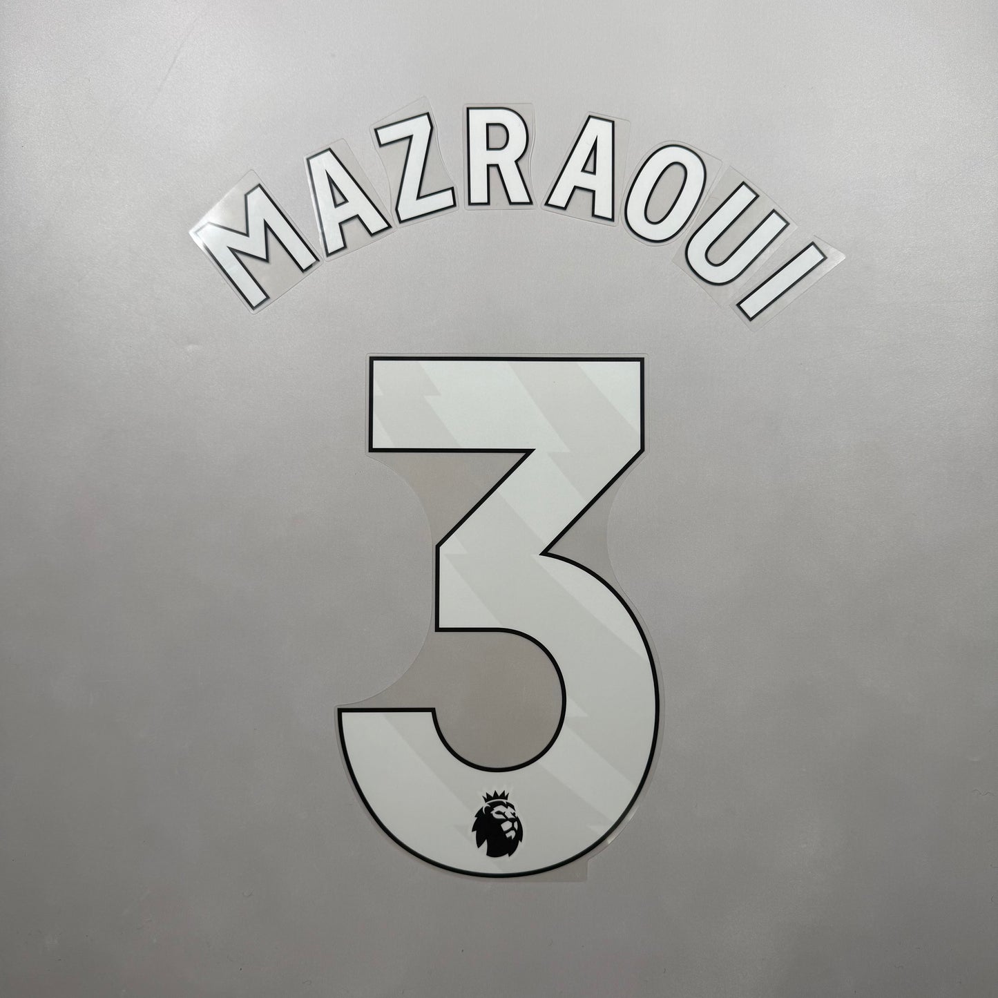 Official 25/26 Manchester United 3rd English Premier League Name and Number set