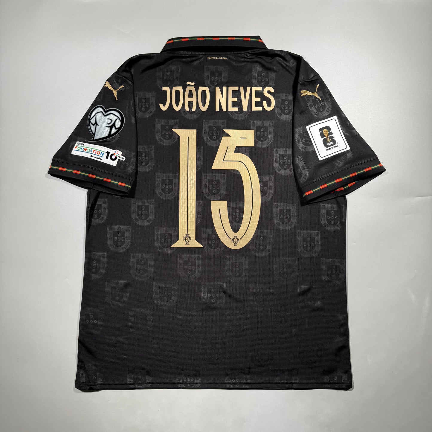 Official #15 Joao Neves 2025 Portugal Special Edition Stadium Shirt