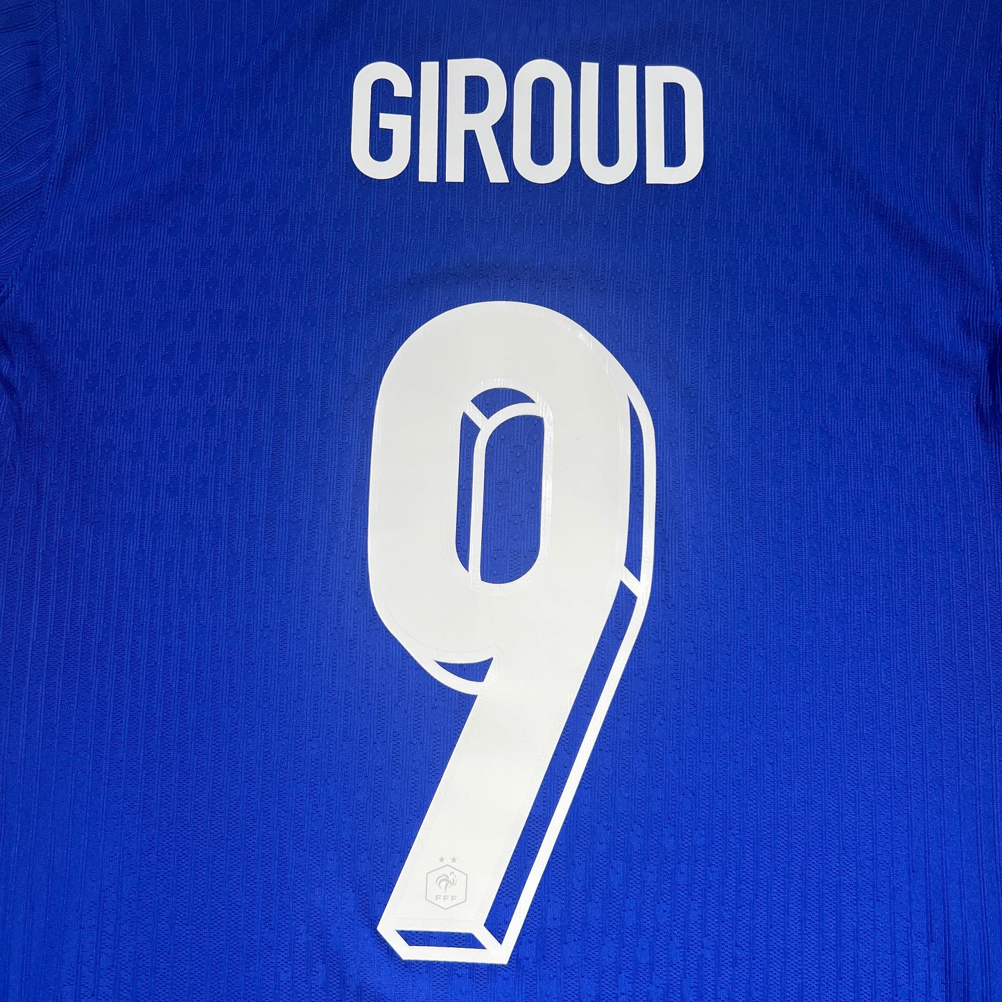 Official #9 Giroud 2024 France Home Authentic Shirt Size M