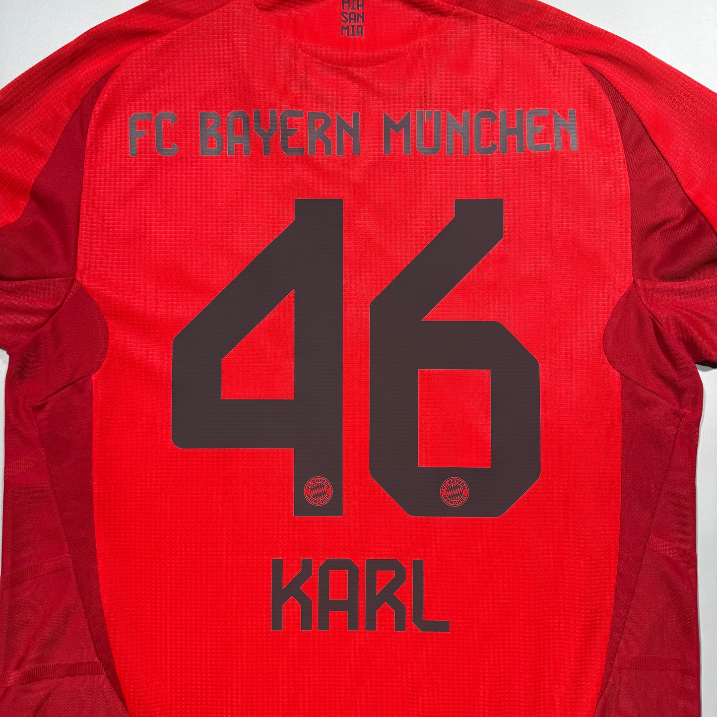 Official #46 Karl 24/25 Bayern Munich Home Authentic Shirt Size M(JP:XL)