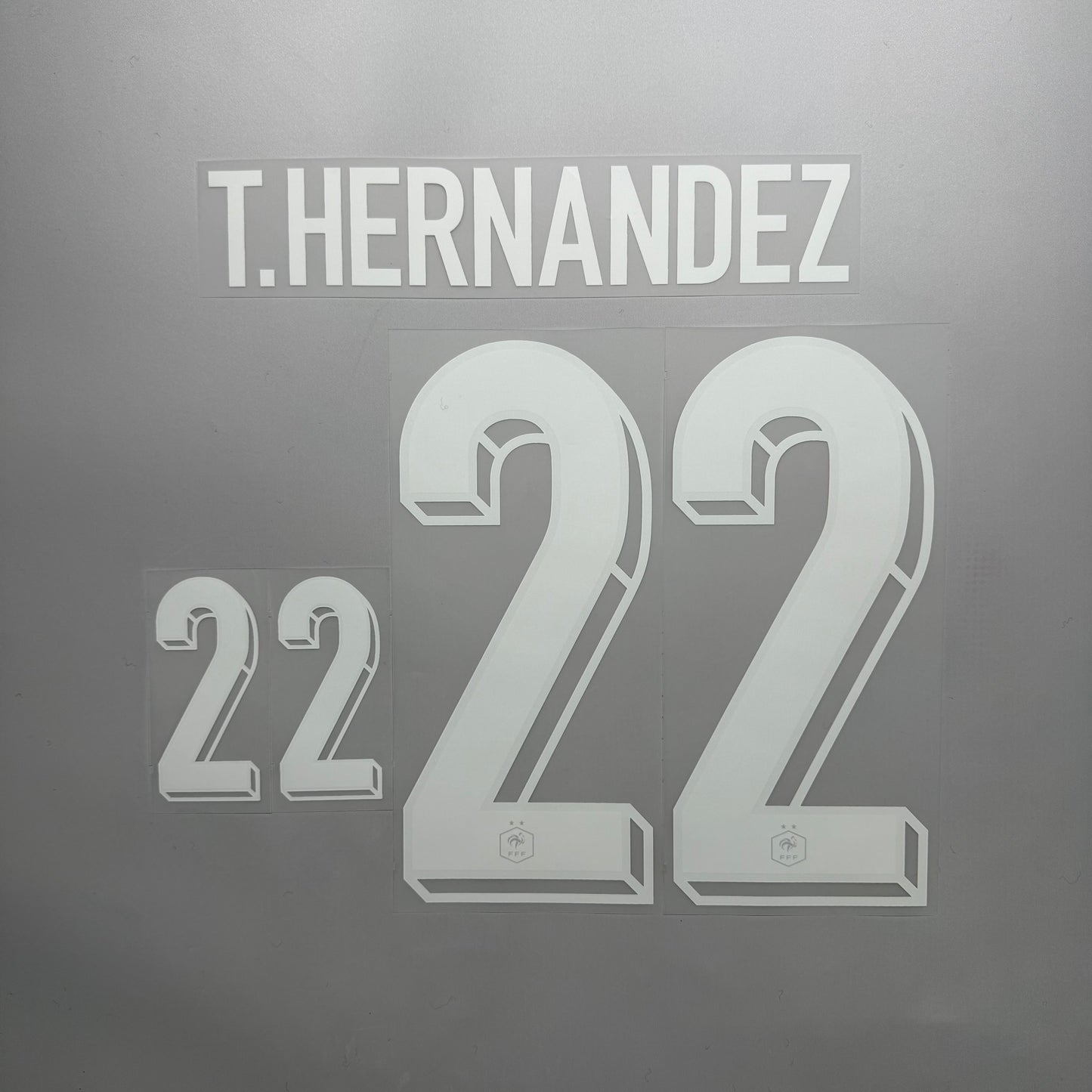 #22 T. Hernandez 2024 France Home Name & Number set Official