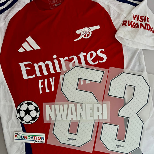 [LIMITED] #53 Nwaneri | 24-25 Arsenal Home Authentic shirs