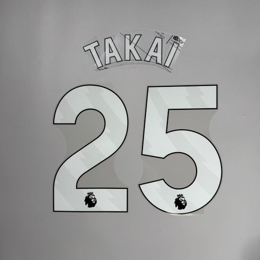 #25 Takai | 25-26 Tottenham Hotspur AWAY Name & Number set