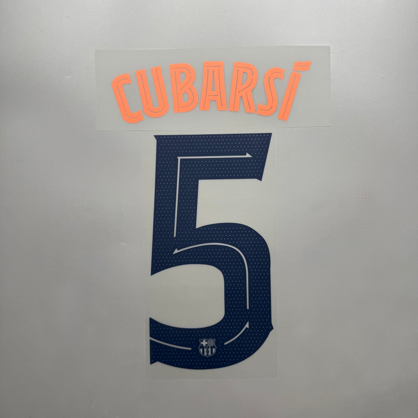 #5 Cubarsi 25/26 FC Barcelona 3rd Name & Number set Club Font Official