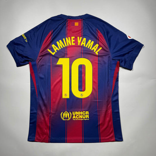 #10 Lamine Yamal 25/26 FC Barcelona Home Stadium Shirt La Liga Official
