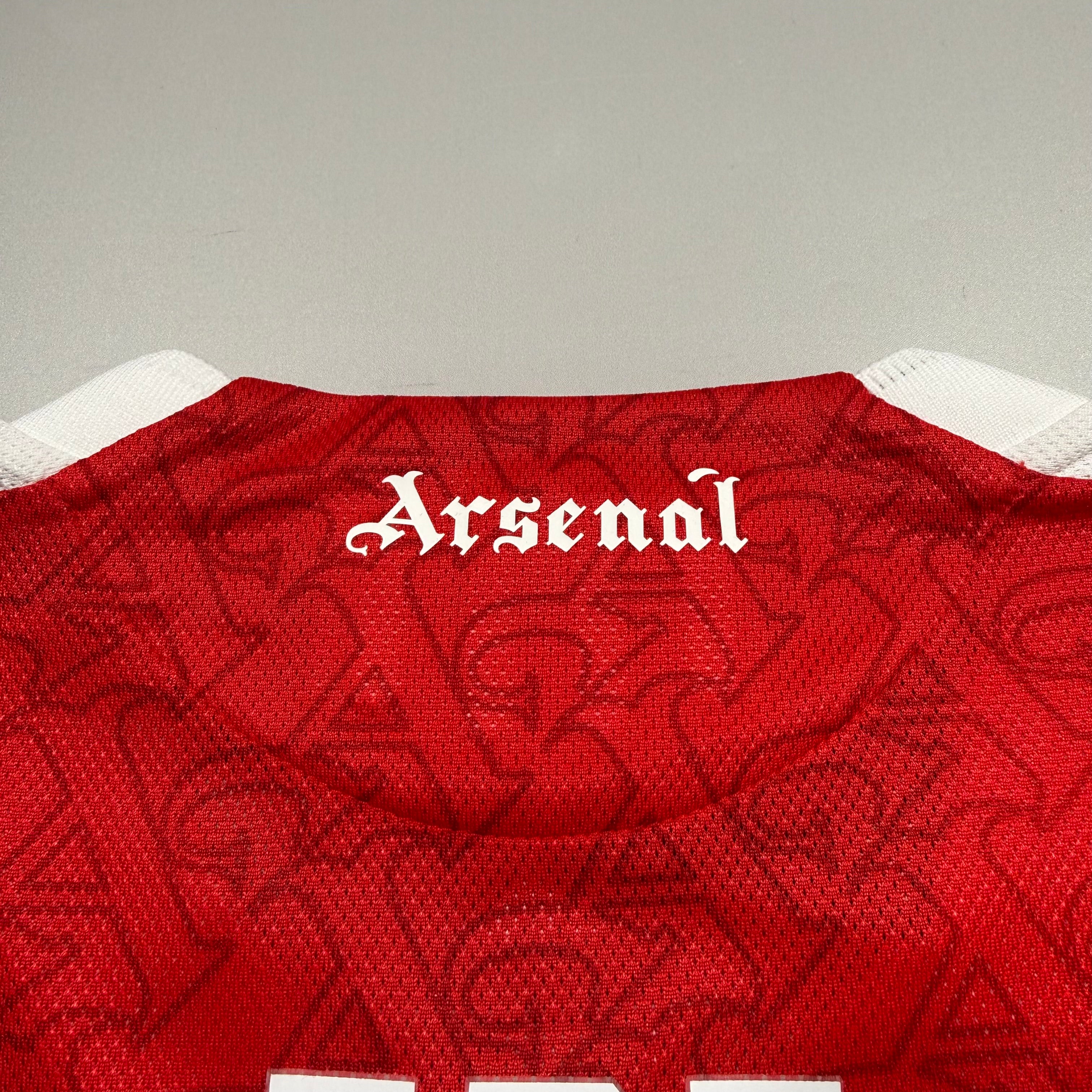 Official #10 Eze 25/26 Arsenal Home Authentic Shirt Champions