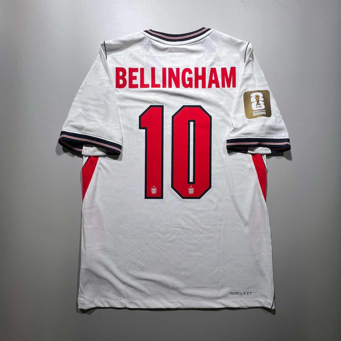 [Pre-Order] Official #10 Bellingham 2026 England Home Authentic Shirt Nike IB5153-100