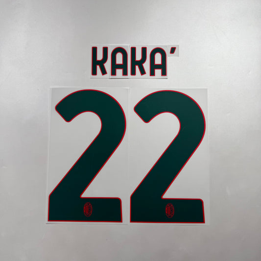 Official #22 Kaka 25/26 AC Milan 3rd Name and Number set