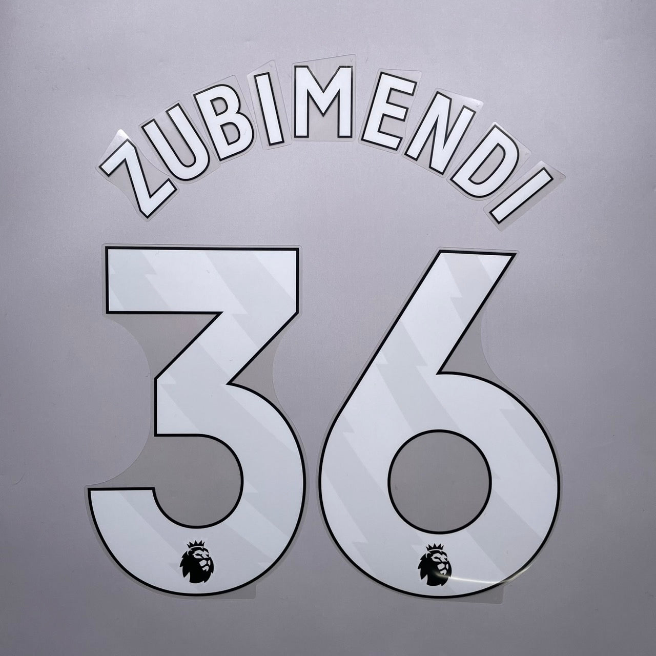 25/26 Arsenal Home Name & Number set English Premier League Font