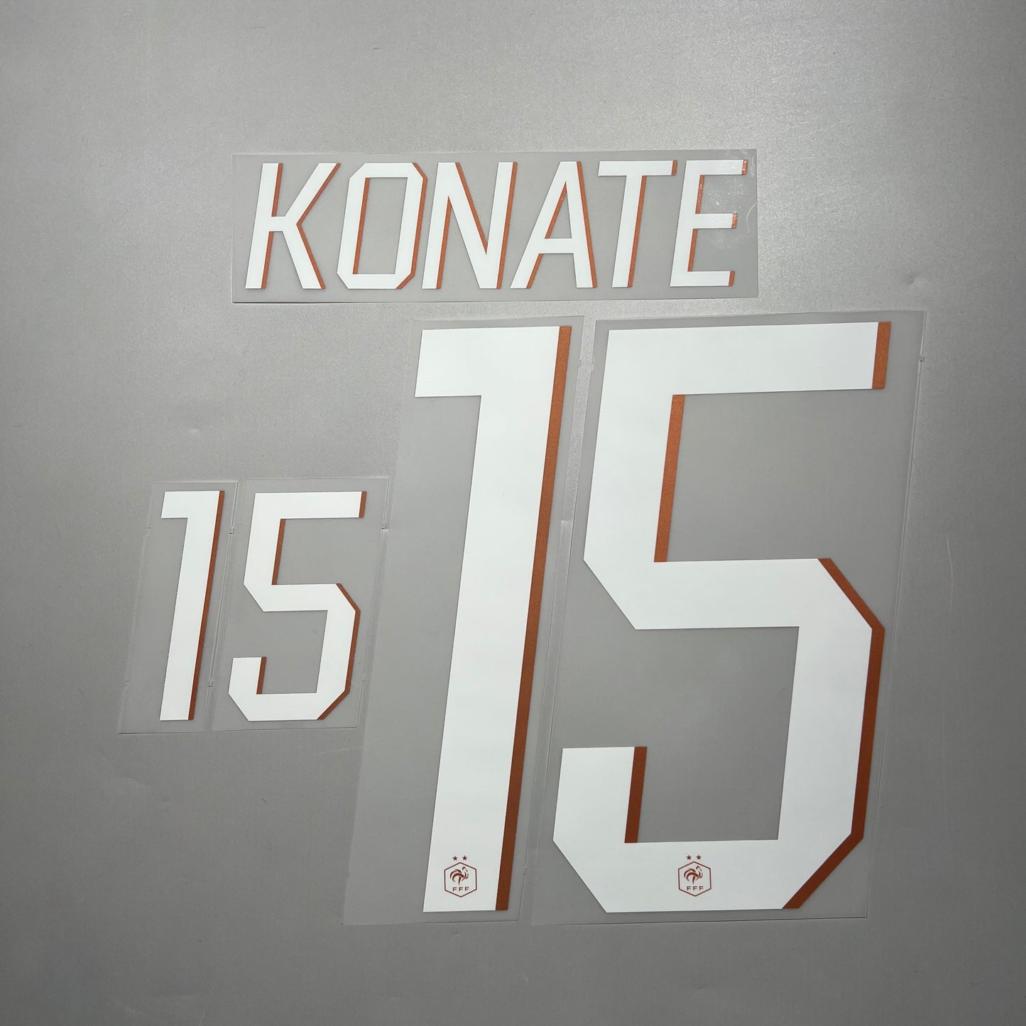 Official #15 Konate 2026 France Home Name & Number set