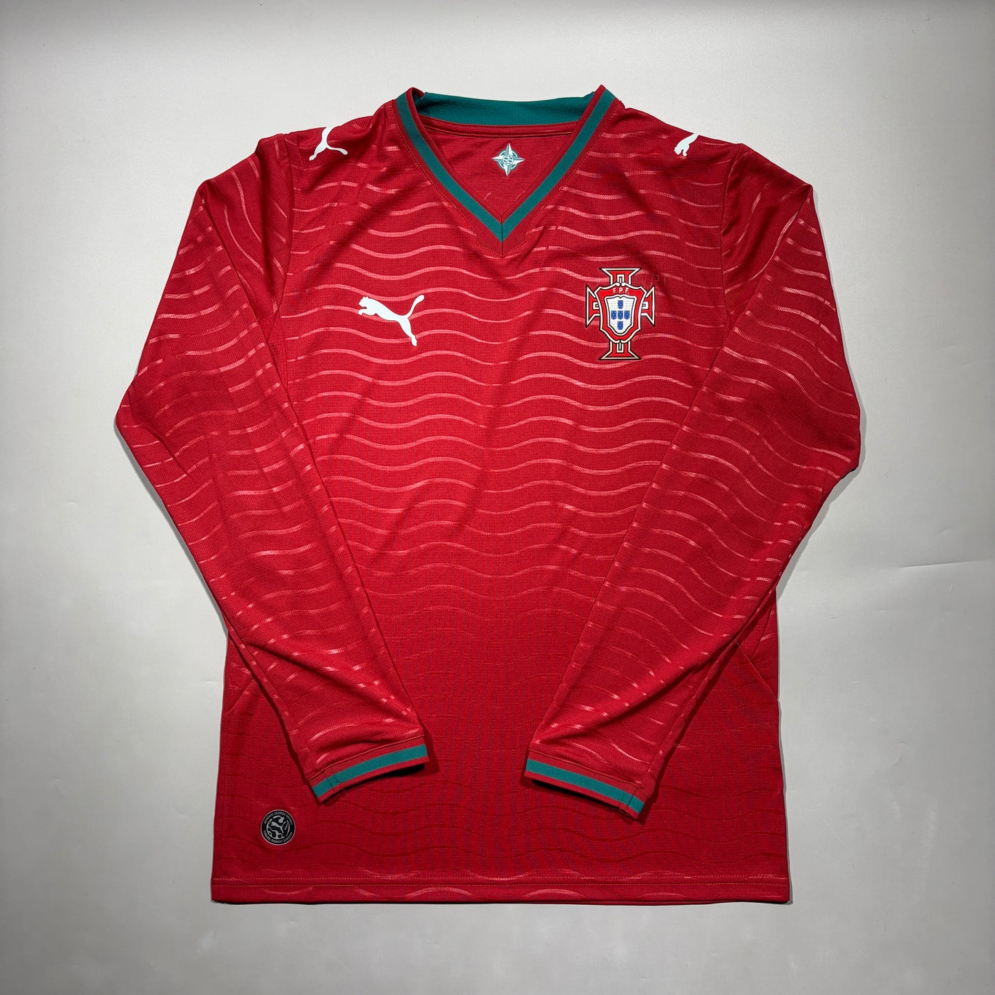 Official 2026 Portugal Home Stadium Shirt  Long Sleeve
