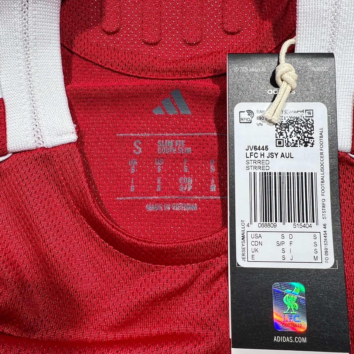 Official 25/26 Liverpool Home Authentic Shirt Long Sleeve