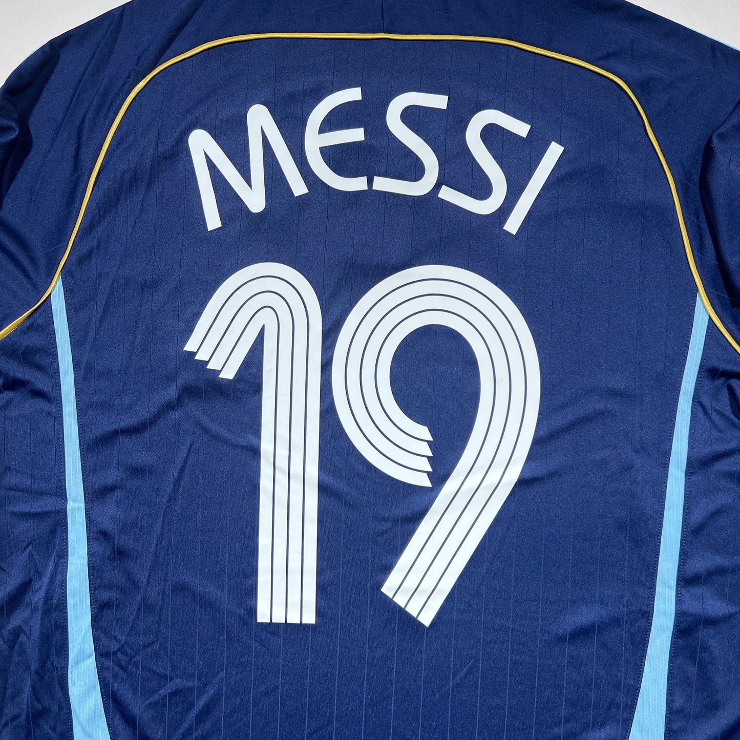 Pre-Order Official #19 Messi 2006 Argentina Away Stadium Shirt + 2006 FIFA World Cup Patch Germany