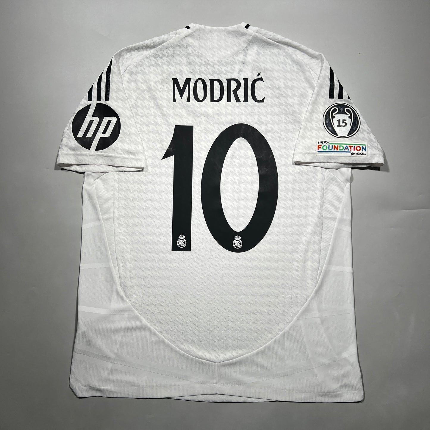 Official #10 Modric 24/25 Real Madrid Home Authentic shirt UCL Size L (JP:2XL)