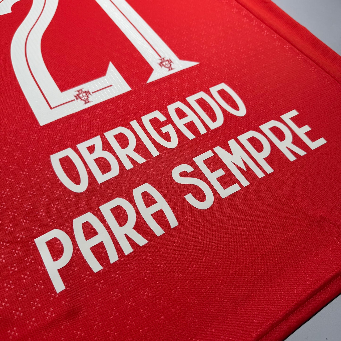 Official #21 Diogo J. Obrigado Para sempre  2024  Portugal Home Stadium Shirt