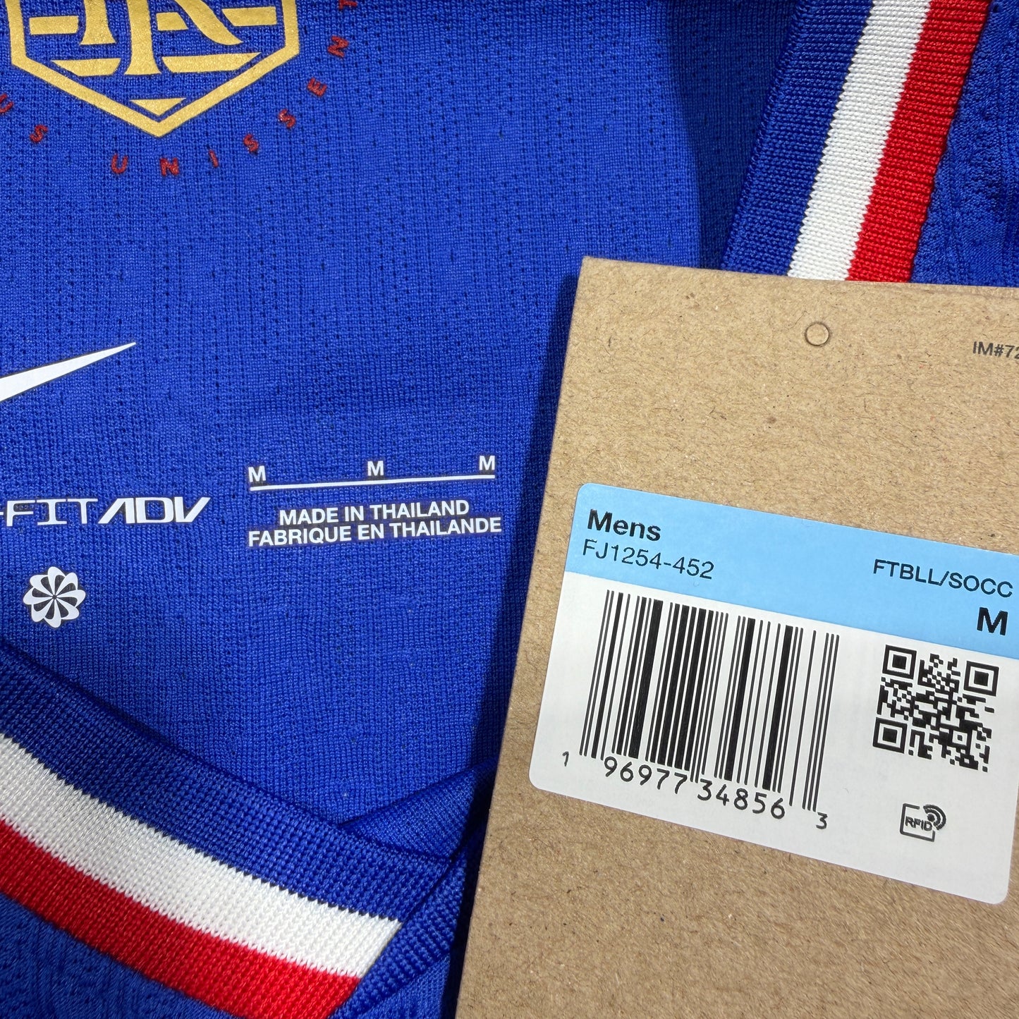 Official #7 Griezmanm 2024 France Home Authentic Shirt Size M
